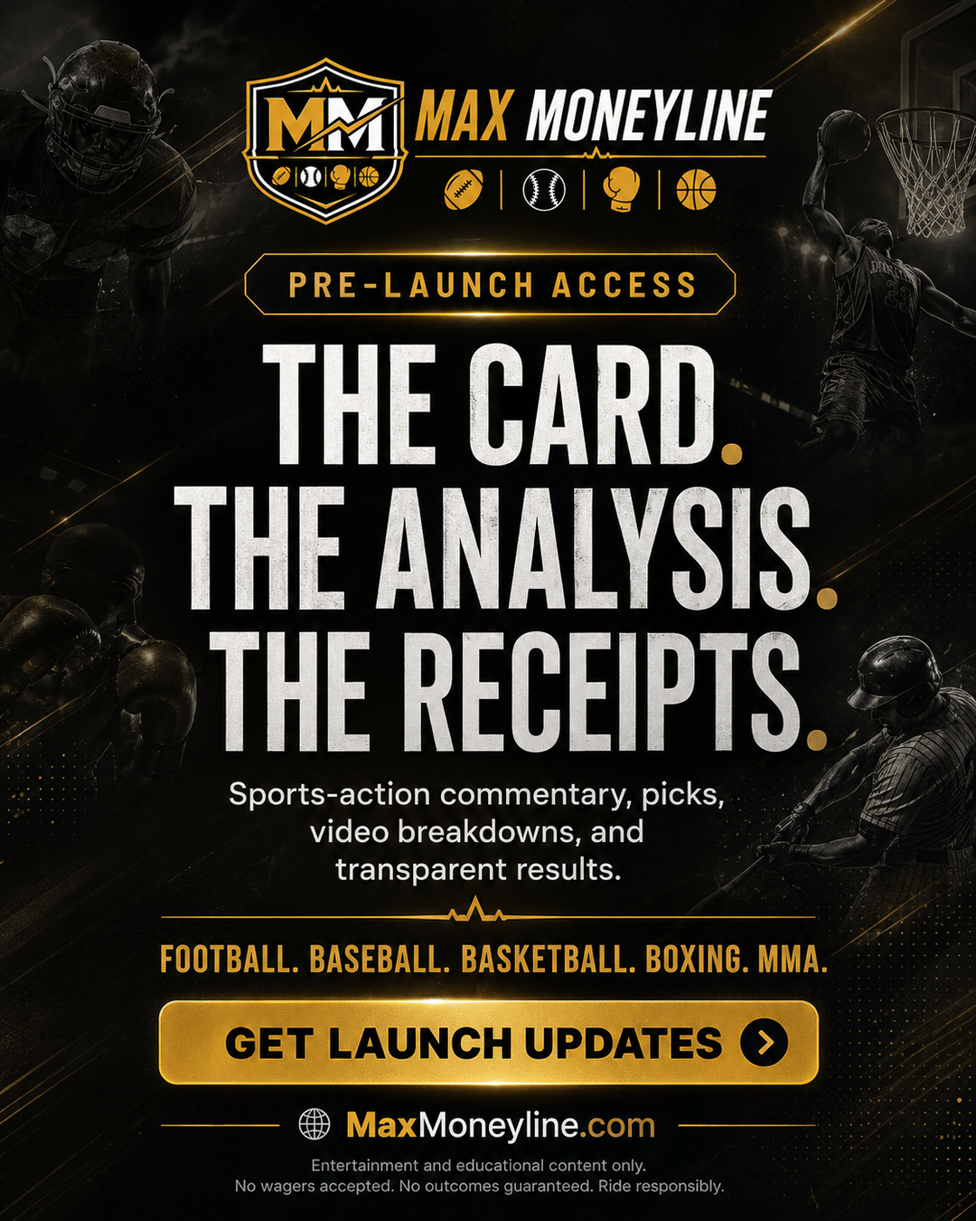 Max Moneyline pre-launch promo: Max Chapel intro video coming soon